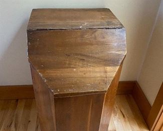 Antique pine flour bin