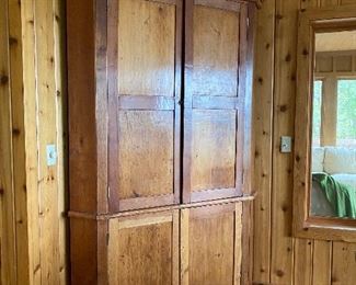Stunning antique corner cabinet
