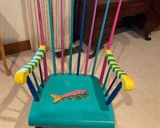 Hand painted rocker