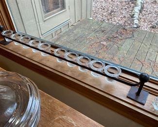 Heavy iron votive holder