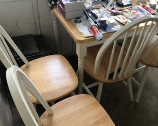 Table and chairs $75