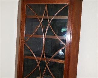 antique wall corner cabinet