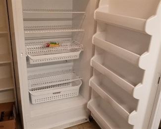 Frigidaire standing freezer, works perfectly, spotless