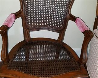 3 matching caned chair, prefect condition