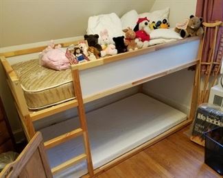 child's bunk bed