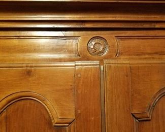 antique French armoire, shelf added for TV (easily removed), early 1800's
