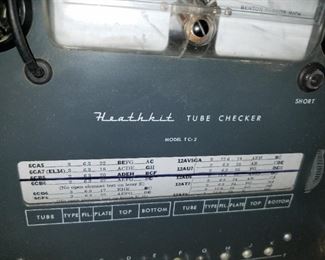 vintage electronics, tube testers...