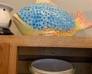 Pottery Barn ceramic fish