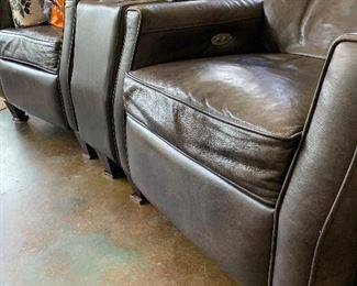 Real leather recliners