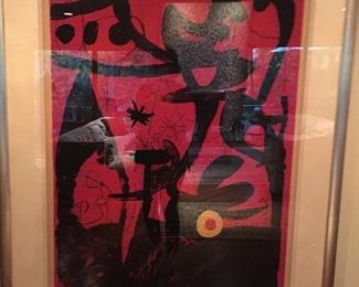 Large Signed Miró Lithograph