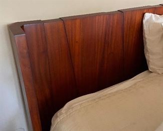 Charles Rogers Bed makers, Tiger Mahogany Queen Bed Frame, Gorgeous!