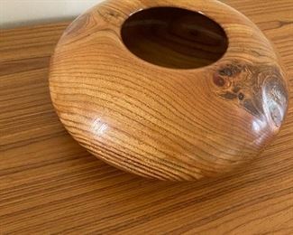 Hand spun wooden bowl