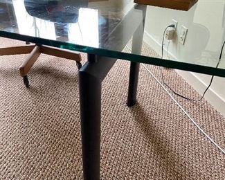 Carlo Scarpa Glass and Metal dining Table