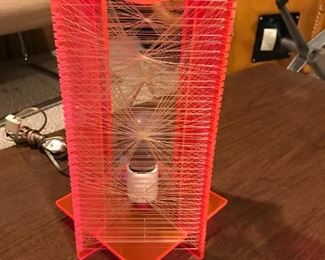 Paul Sekon style acrylic & nylon string lamp