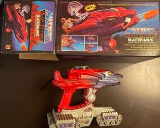 52	He-Man Masters of the Universe Blaster Hawk	He-Man Masters of the Universe Blaster Hawk, with original box. Wear to box.

