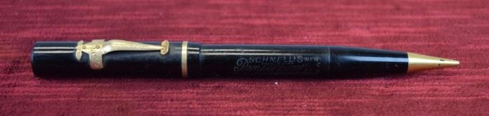 201	Schnell's Penselpen Fountain Pen	Schnell's Penselpen marked on airplane clip and on pen body, with Twinpoint 2 New York 14Kt nib;
