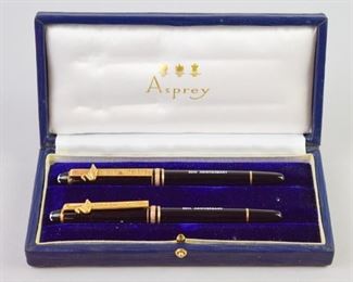 367	50th Anniversary Bel-Air Hotel Pens	A set of two ballpoint pens from the Hotel Bel-Air in Los Angeles, commemorating the 50th anniversary of its existence. Good condition. 7" L x 3.75" H
