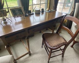 PRICE: $125 Desk with chair, 56 x 23.5 x 30