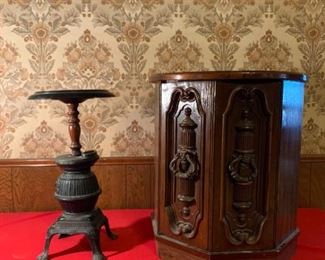 Hexagon Table and Vintage Ash Tray