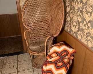 Peacock Wicker Chair