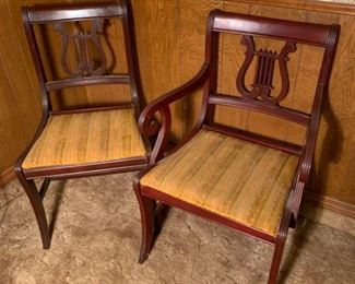 Vintage Wooden Harp Chairs