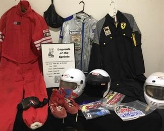 Vintage Race Car Driving Jumpsuits and Accessories