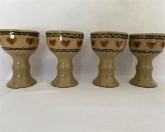 Vintage Hartstone Ceramic Goblets