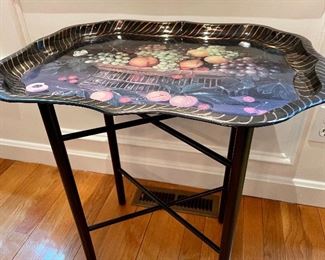 Ian Logan painted butler tray 