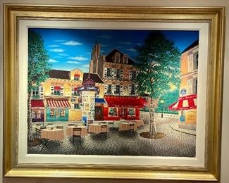 Cafe Street scene by Liudmila Kondakova