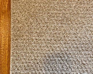 Bound Wool Berber Area Rug, approx size 16 X 10.5