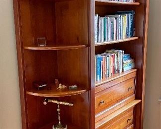File cabinet w/ bookcase storage