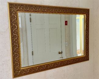 Mirror w/ gold frame - bows & wreathes 