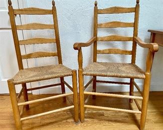 2 ladderback chairs