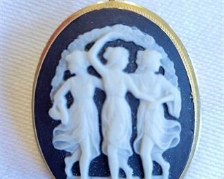 18K Cameo Pendant/Pin