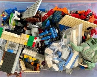 Several boxes of Legos 