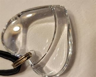 Baccarat clear hear pendant