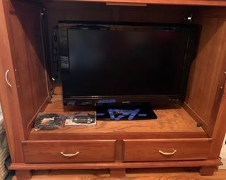 Armoire and Flat panel TV