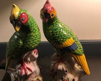 Pair of Chelsea House parrots