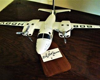 Model Bob Hoover Plane record-setting air show aviator.  Signed