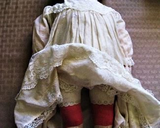 Old Print Fabric Cloth Doll