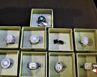 Bella Luce Gemstone Rings Sterling Silver