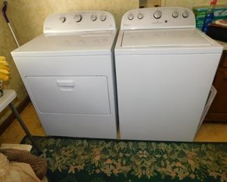 Whirlpool Top Load Washer & Steam Electric Dryer