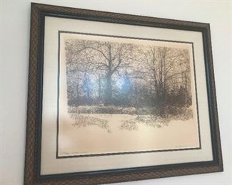 painting of a lunar landscape