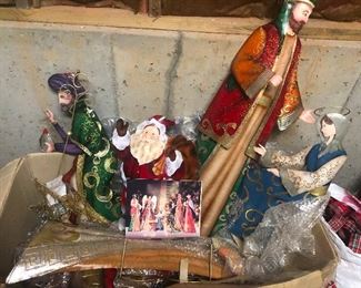 Joseph and baby santa