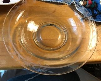 antique cut crystal bowl