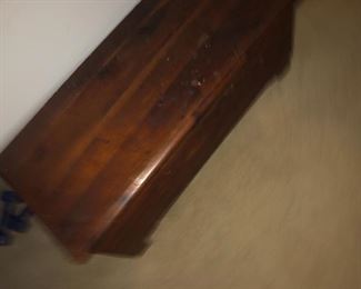 another quilt chest, this one is petite, or child sized