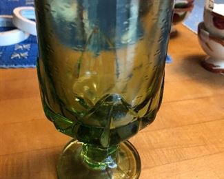 cabaret green franciscan glassware