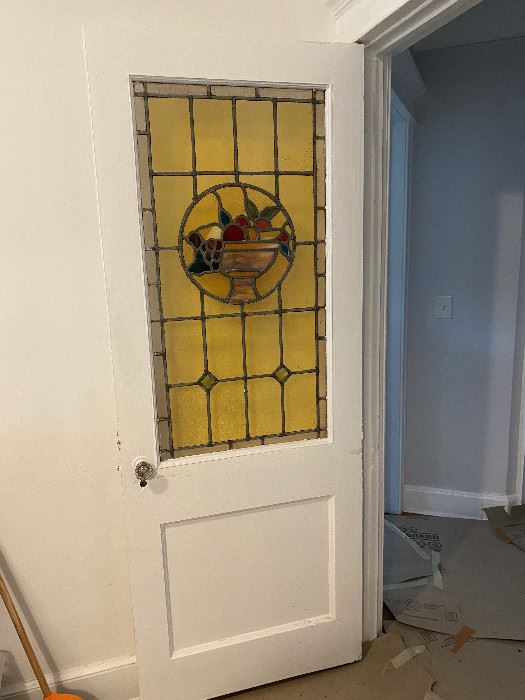 Stained Glass Doors , also have solid heavy over height French doors and wood doors