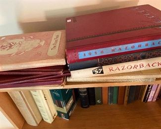 Yearbooks from the 50's.  Razorback and "The Rose" from Malvern.
