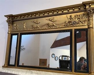 Amazing charriot mirror - professionally gilded 